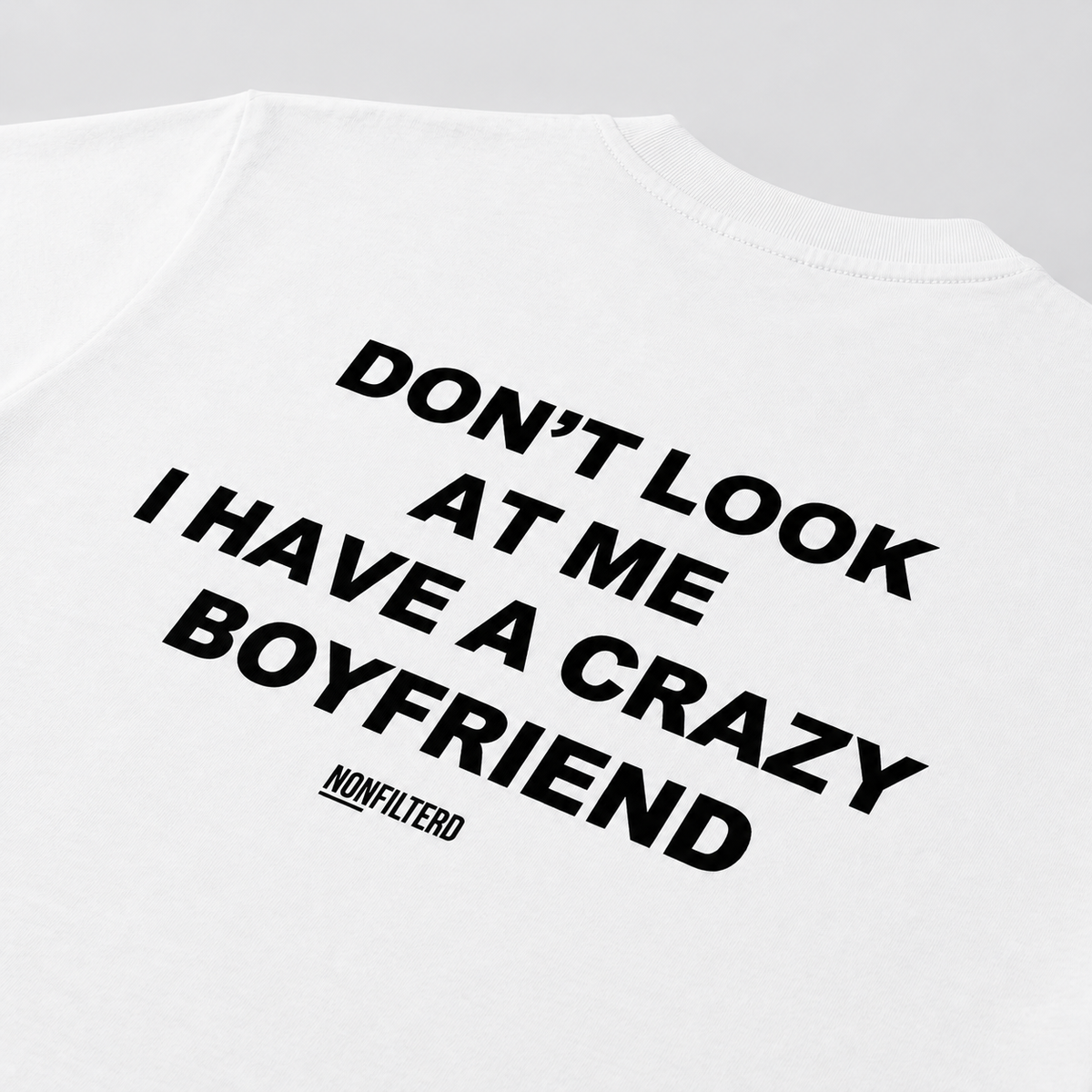 Crazy Boyfriend 白色 T 恤