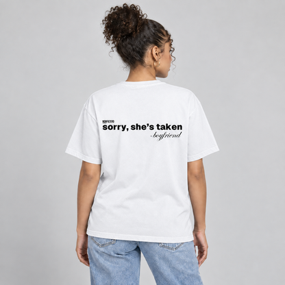 SORRY, SHE'S TAKEN
