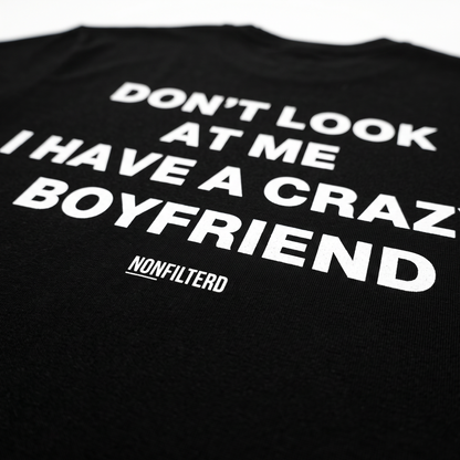 Crazy Boyfriend - T-shirt noir