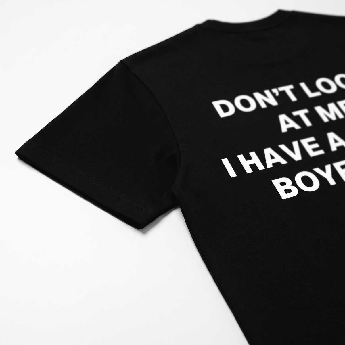 Crazy Boyfriend Black T-Shirt - Nonfilterd