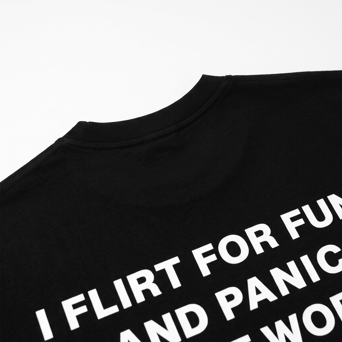 I Flirt For Fun Black T-Shirt - Nonfilterd